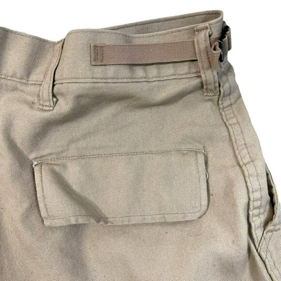 Propper Mens Cargo Shorts Beige Flat Front Pockets 100% Cotton Medium - Picture 9 of 14